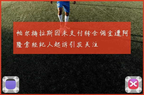 帕尔梅拉斯因未支付转会佣金遭阿隆索经纪人起诉引发关注